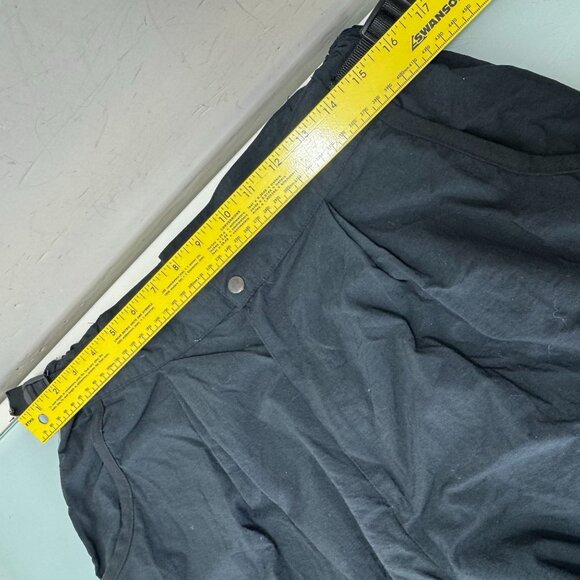 Rail Riders Hiking Pants M Belted 100% Nylon Black Double Knee Adjustable Jogger - Picture 6 of 13